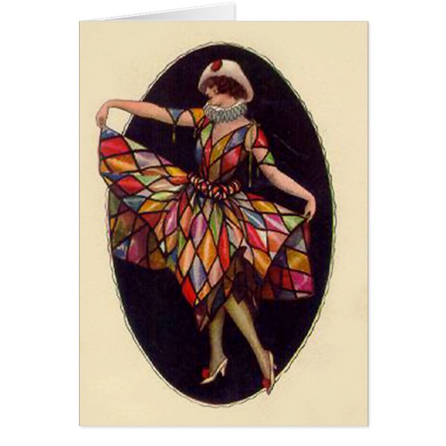 Carte de robe de harlequin (Devant)