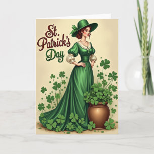 Carte de robe émeraude de la Saint-Patrick