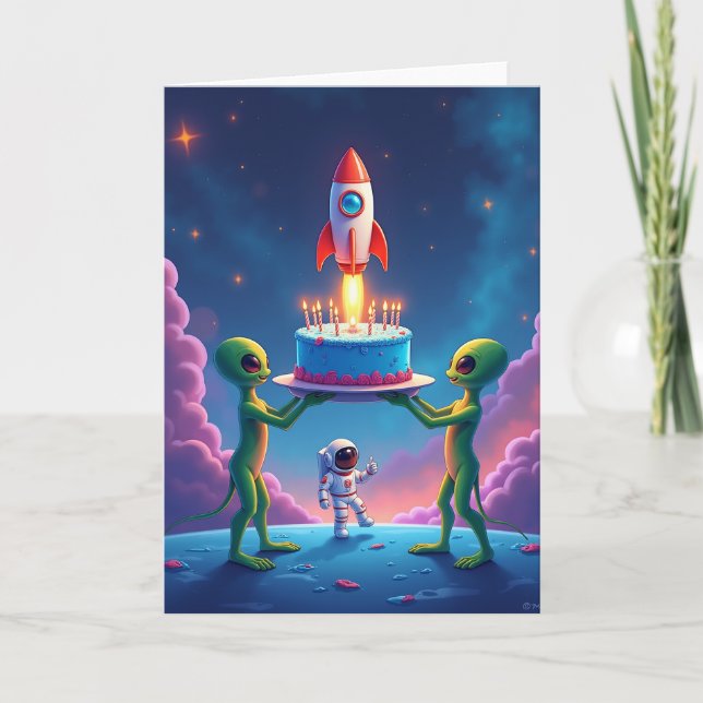 Carte de Rocket pour un Joyeux Anniversaire (Devant)