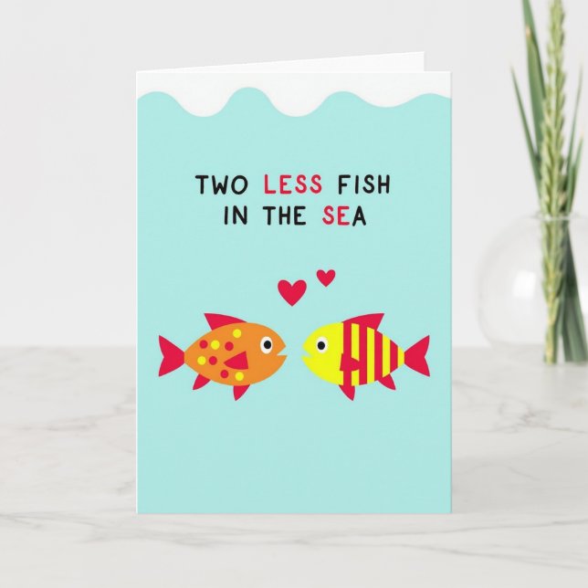 Carte de Romance de Poisson Joyeux (Devant)