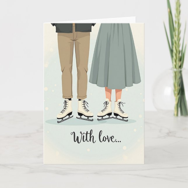 Carte de romance hivernale sincère (Devant)