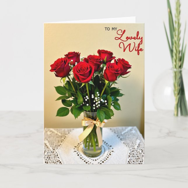 Carte de rose affectueuse de femme florale (Devant)