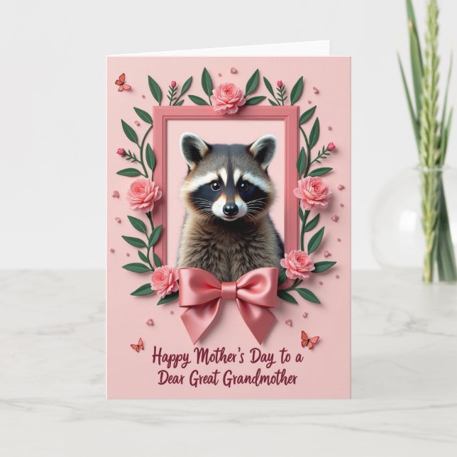 Carte de rose rose pour la plus douce des mamans (Devant)