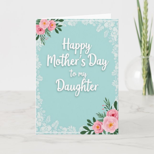 Carte de roses pour la plus douce des mamans (Devant)
