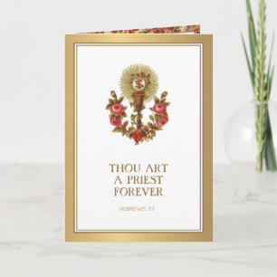 Carte de roses pour l'anniversaire d'ordination d'