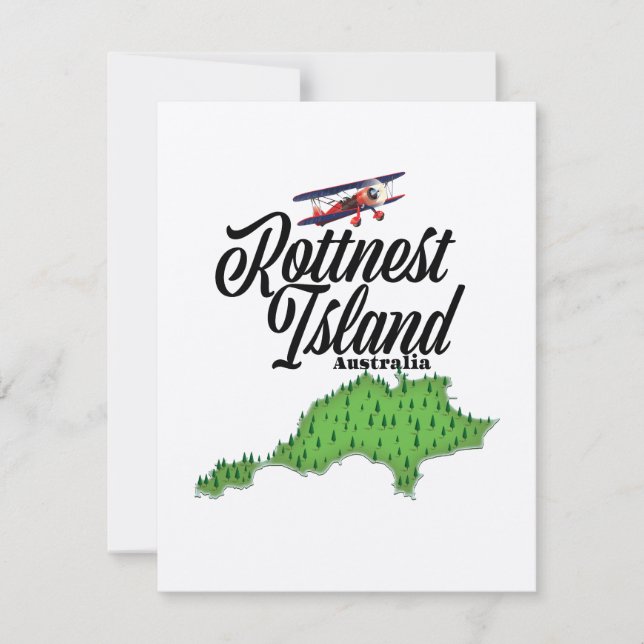 Carte de Rottnest Island Australie (Devant)