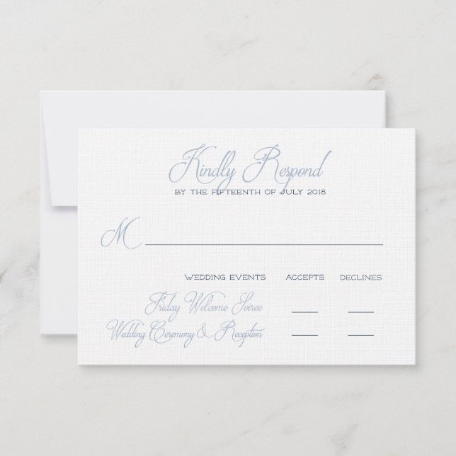 Carte de RSVP finale pour Jessie (Devant)