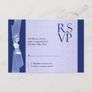 Carte de ruban de mariage juif de RSVP