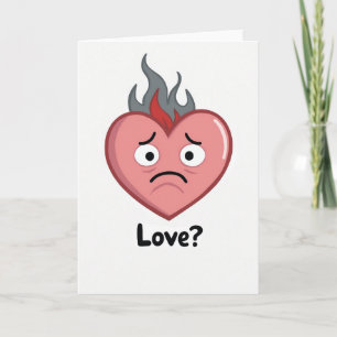Carte de rupture amoureuse Burning Love