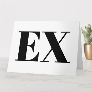 Carte de rupture personnalisée pour ex petit ami o