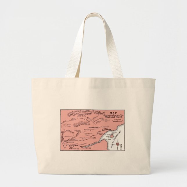 Carte de sac de rivière de bien-aimé (Devant)