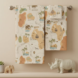 Carte de safari personnalisée pour enfants ID1269