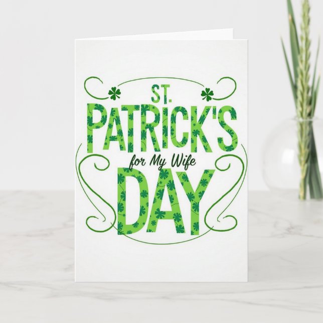 Carte de Saint-Patrick pour femme (Devant)