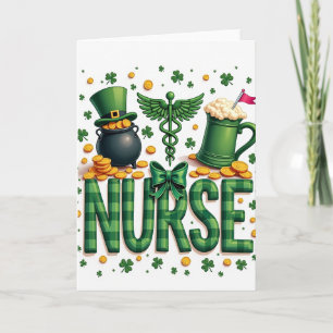 Carte de Saint-Patrick pour infirmières