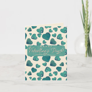 carte de Saint-Valentin à l'aquarelle élégante 