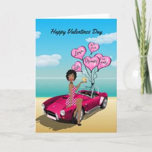 Carte de Saint-Valentin afro-américaine