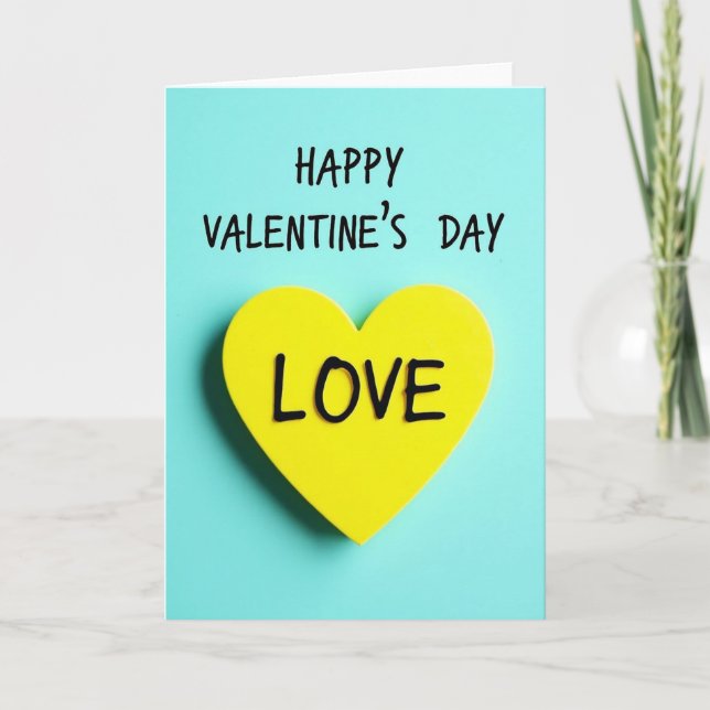 Carte de Saint-Valentin amour sincère (Devant)
