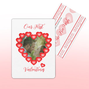 Carte de Saint-Valentin avec bon de réduction Bubb