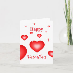 Carte de Saint-Valentin avec coupon Cœur Bulle