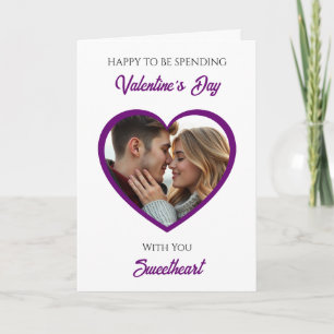 Carte de Saint-Valentin avec photo personnalisée