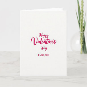 Carte de Saint-Valentin classique « Je t'aime »