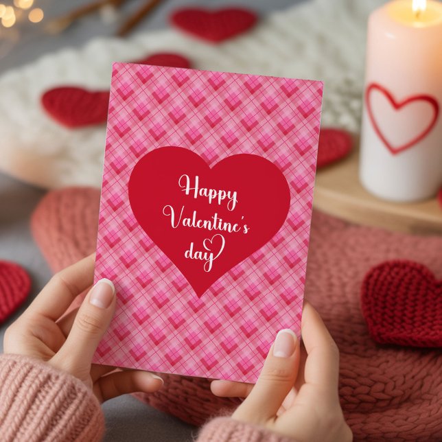 Carte de Saint-Valentin Cozy Love Hearts (Cozy Love Hearts Happy Valentine’s Day Card)
