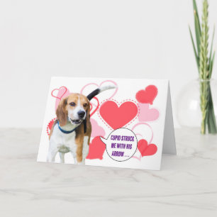 Carte de Saint-Valentin de beagle