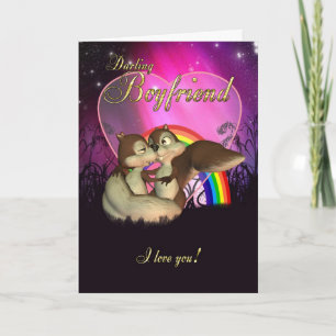 Carte de Saint-Valentin de copain avec amour migno