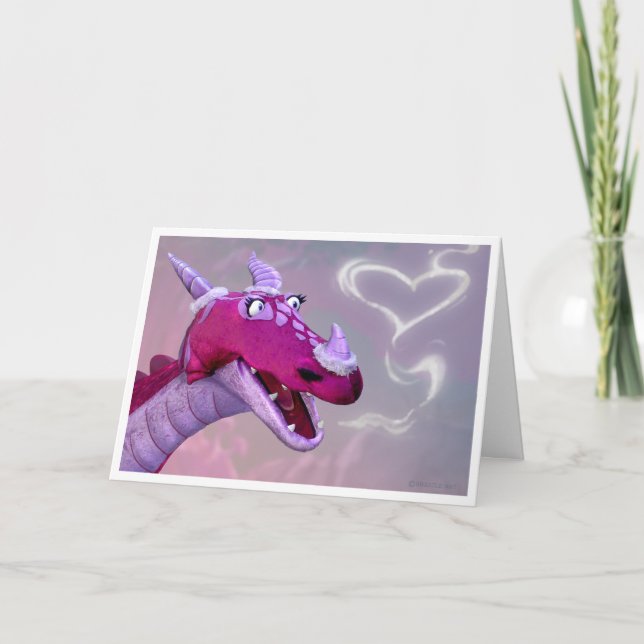 Carte de Saint-Valentin de dragon (Devant)