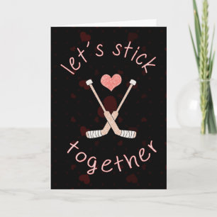 Carte de Saint Valentin de gardien de hockey sur g