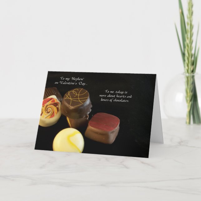 Carte de Saint-Valentin de Newphew de chocolats (Devant)