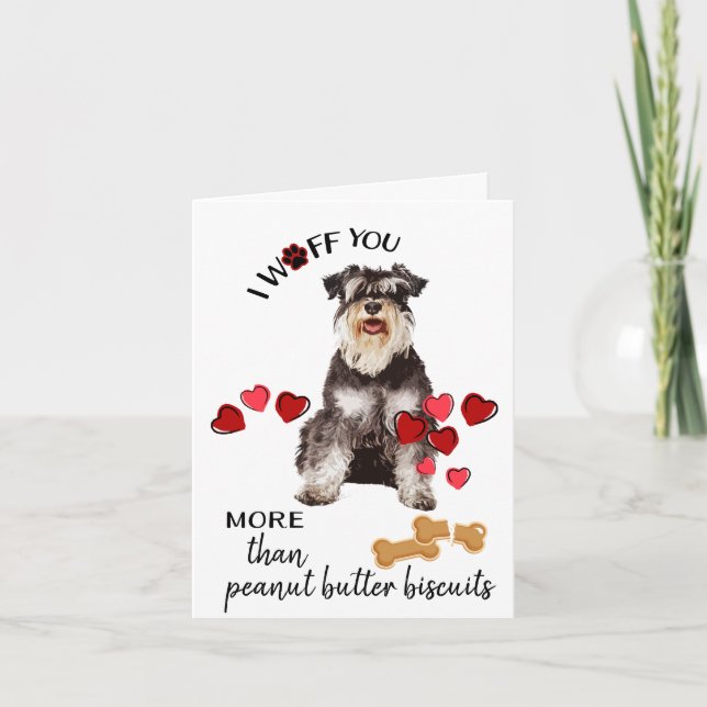 Carte de Saint-Valentin de votre amour du chien Sc (Devant)