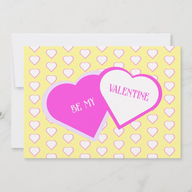 Carte de Saint-Valentin Deux cœurs comme un (Devant)