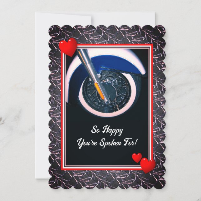 Carte de Saint-Valentin drôle de motard (Devant)