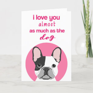 Carte de Saint-Valentin drôle Frenchie