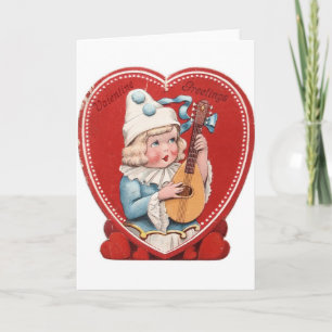 Carte de Saint Valentin du musicien victorien