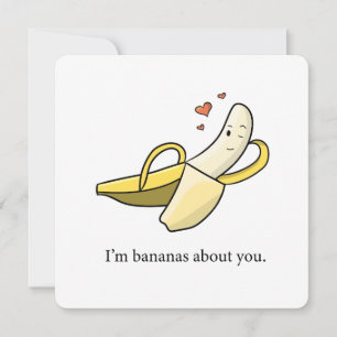 Carte de Saint-Valentin 'Fou de toi' / carte d'amo