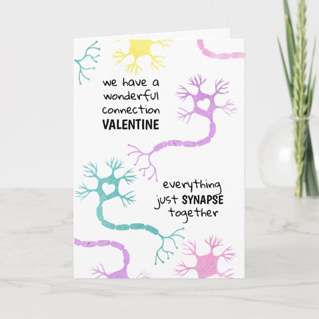 Carte de Saint-Valentin geek pour professeur de bi (Devant)