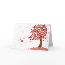Carte de Saint Valentin Heart Tree