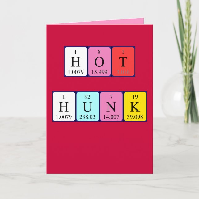 Carte de Saint-Valentin Hot Hunk (Devant)