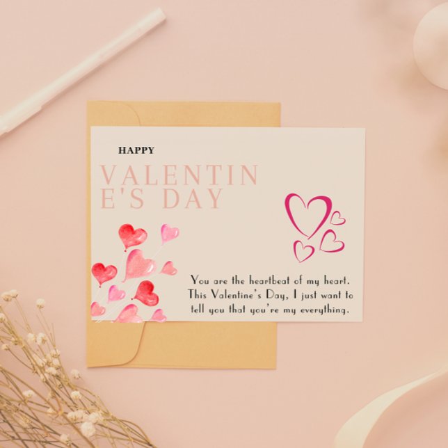 Carte de Saint-Valentin imprimable en téléchargeme (Digital Download Printable Valentine's Card)
