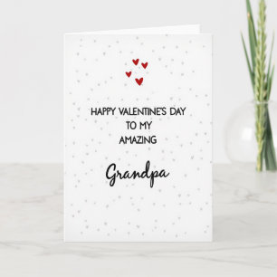 Carte de Saint-Valentin Incroyable pour Grand-Père