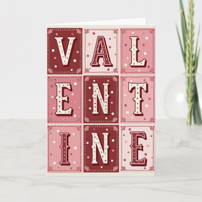Carte de Saint-Valentin Joyeuse (Devant)