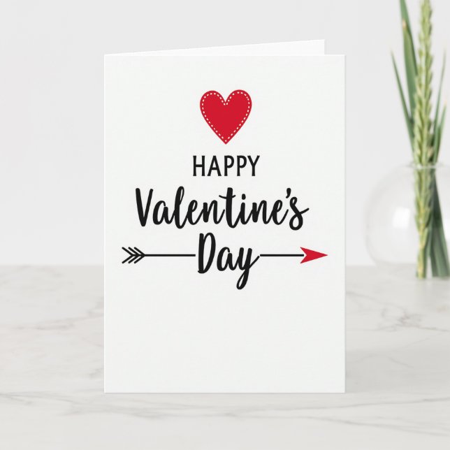 Carte de Saint-Valentin Joyeuse Fête d'Amour (Devant)