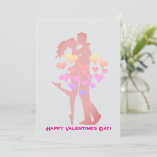 Carte de Saint-Valentin minimaliste pour un couple