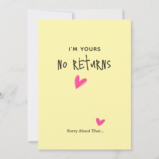 Carte de Saint Valentin minimaliste - Romantique e (Devant)