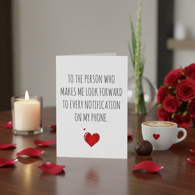 Carte de Saint-Valentin moderne À la personne qui  (Créateur téléchargé)