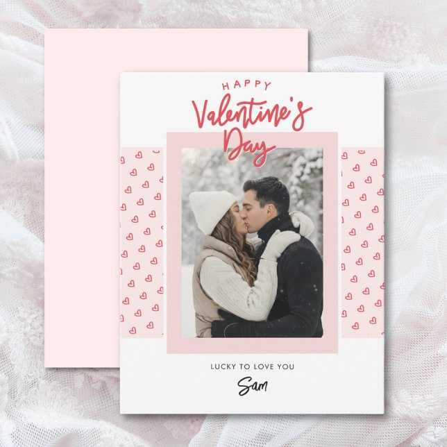 Carte de Saint-Valentin moderne avec photo (Créateur téléchargé)