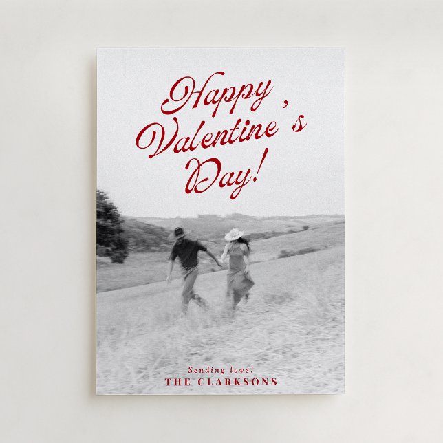 Carte de Saint-Valentin moderne avec photo intégra (Créateur téléchargé)
