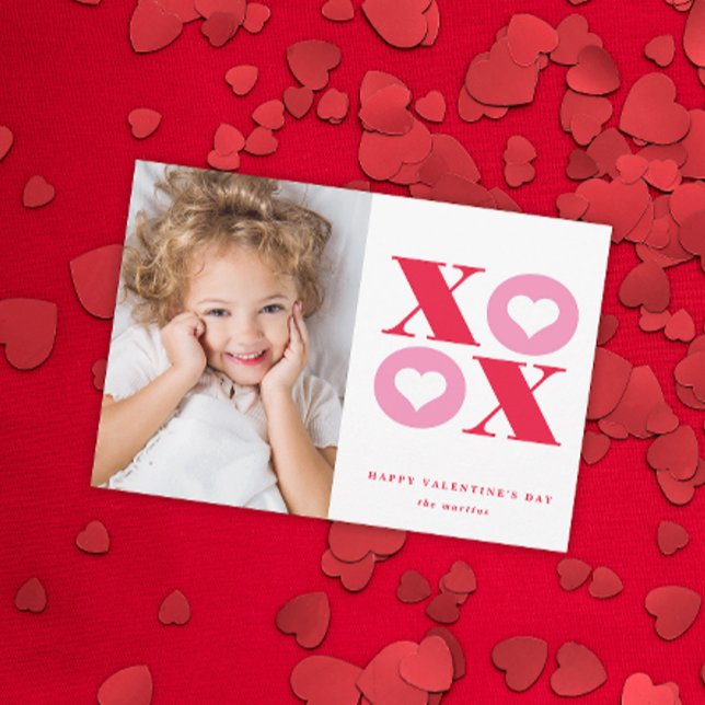 Carte de Saint-Valentin Moderne XOXO (Créateur téléchargé)